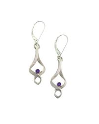 Emma Mogridge Jewellery - Metallic Vintage Wave Amethyst Earrings - Lyst