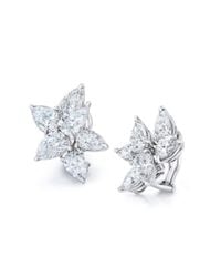 David Gross - Multicolor Cluster Pear Shape Diamond Earrings - Lyst