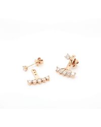 Vea Fine Jewelry - Metallic Floating Stars Ear Jacket Rose Gold - Lyst