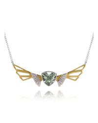 Anna Byers Jewellery - Multicolor Wing Necklace With Green Quartz - Lyst