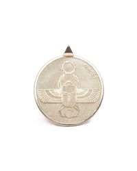 Conges - Metallic Gold Scarab Two Sided Coin Necklace - Lyst