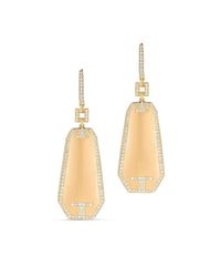 Ivanka Trump - Natural Metropolis Small Elongated Drop Earrings - Lyst