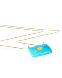 Christina Soubli - Blue Love Letter Pendant - Lyst