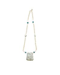 Lucy and Penny - Metallic Sonya Gold Poppy Jasper Necklace - Lyst