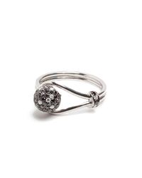 Pimpinella By Olga Corsini - Metallic Pepper Ring Black Diamonds - Lyst
