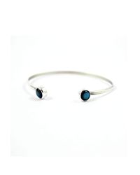 Gemspell Jewellery - Multicolor Labradorite Minimal Cuff - Lyst