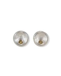 Monica Fiorella Jewelry - Metallic Silver Citrine Studs - Lyst