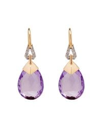 BethCarina - Multicolor Lavender Goddess Earrings - Lyst