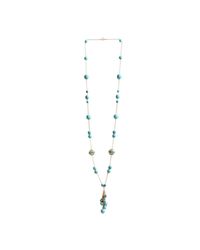 M's Gems by Mamta Valrani - Multicolor Cascade Chain With Turquoise And Beads - Lyst