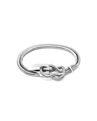Anchor & Crew - Metallic Padstow Silver Chain Bracelet for Men - Lyst