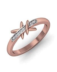 Diamoire Jewels - Metallic Elegant Diamond Ring In 18kt Rose Gold - Lyst