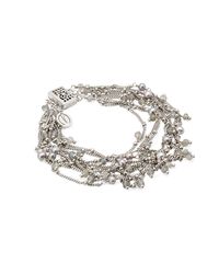 Mishanto London - Multicolor Rio Silver Labradorite And Pearl Bracelet - Lyst