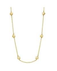 Joseph Lamsin Jewellery - Metallic Multi Pearl Gold Vermeil Encased Necklace - Lyst