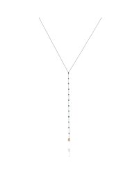 Rocks On a Rope - Metallic Road To Love Necklace With Blue Grass Diamonds - Lyst