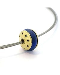 Karin Bauermeister- Bijoux Individuels - Multicolor Freeform Lentil Lapis Pendant - Lyst