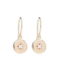 Alexis Kletjian - Metallic Lucky Star White Diamond Dangle Earrings - Lyst