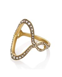 Anahita Jewelry - Metallic 18kt Yellow Gold Jaws Ring - Lyst