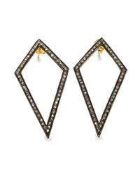 Black Betty Design - Multicolor Diamond Kite Earrings - Lyst