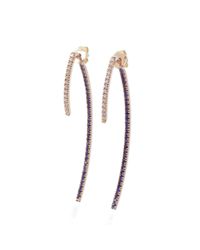 Nigel OReilly Goldsmith and Jewellery Design - Multicolor Azure Sapphire And Diamond Drop Earrings - Lyst