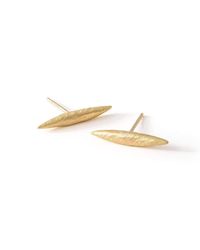 Diane Dorsey - Multicolor Gold Light Bar Ear Studs - Lyst
