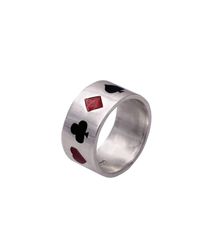 Edge Only - Multicolor Poker Ring Enamelled for Men - Lyst
