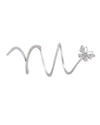 Stefere Limited - Metallic Glass Wings Butterflyᅠcover Ring - Lyst