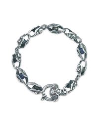 Suciyan - Multicolor Dragon Knot Lapis And Ruby Sterling Silver Bracelet - Lyst
