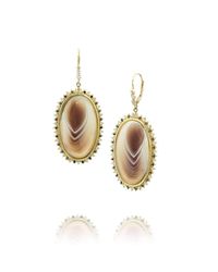 Allison Neumann - Metallic Plume Earrings - Lyst