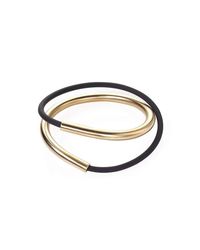 Noritamy - Multicolor Open Tube And Silicon Bracelet - Lyst