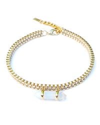 Clare Hynes - Metallic Gold Milly Choker With Opalite Pendant - Lyst