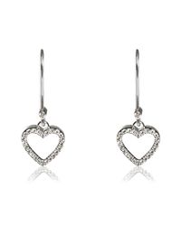 Kaizarin - Metallic Heart To Heart Earrings - Lyst