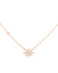 Vea Fine Jewelry - Metallic Guardian Star Necklace Rose Gold - Lyst
