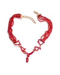 Lainey Papageorge Designs - Red Coral Puzzle Neckpiece - Lyst