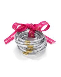 BuDhaGirl - Multicolor Silver All Weather Serenity Bangles | - Lyst