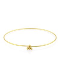 Prism Design - Metallic 9kt Gold Sulis Bead Bangle - Lyst