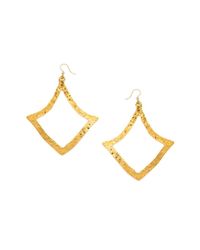 Devon Leigh - Multicolor Hammered Diamond Shaped Earrings - Lyst