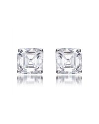 Lustre of London - Metallic Zara Asscher Cut Studs - Lyst