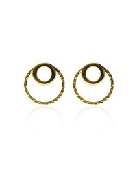 Carao Jewelry - Metallic Cadence Ear Jackets Gold Plated - Lyst