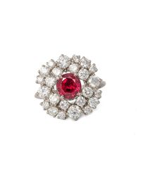 Katherine LeGrand Custom Goldsmith - Multicolor Art Deco Ruby Ring - Lyst