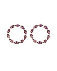 Emily Mortimer Jewellery - Multicolor Aqua Amethyst Circle Earrings - Lyst