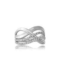 Jooal - Multicolor Infinity Ring In White Gold - Lyst