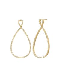 Nehita Jewelry - Metallic Pear Shape Yellow Gold Diamond Earrings - Lyst