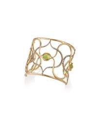 Anahita Jewelry - Metallic Prehnite Cuff Bracelet - Lyst