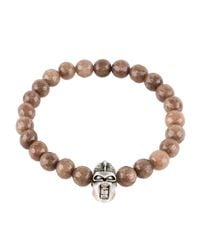 Latelita London - Multicolor Warrior Bracelet Sterling Silver Brown Agate for Men - Lyst