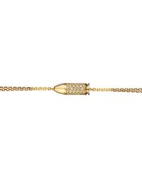 Akillis - Metallic Bang Bang Yellow Gold Diamond Charm Bracelet - Lyst