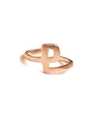 ZLABA - Multicolor Alphabet - P Ring - Lyst