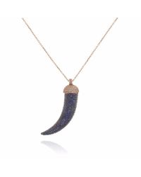Cosanuova - Blue Horn Necklace - Lyst