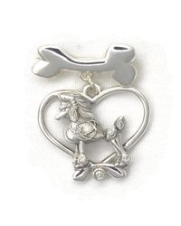 Donna Pizarro Designs - Metallic Sterling Silver And Diamond Poodle Brooch - Lyst