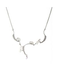 Amanda Coleman - Metallic Silver Playful Field Mouse Necklace - Lyst