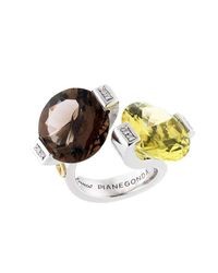 Franco Piane Designed By Franco Pianegonda - Metallic Glitter Drops Ring - Lyst